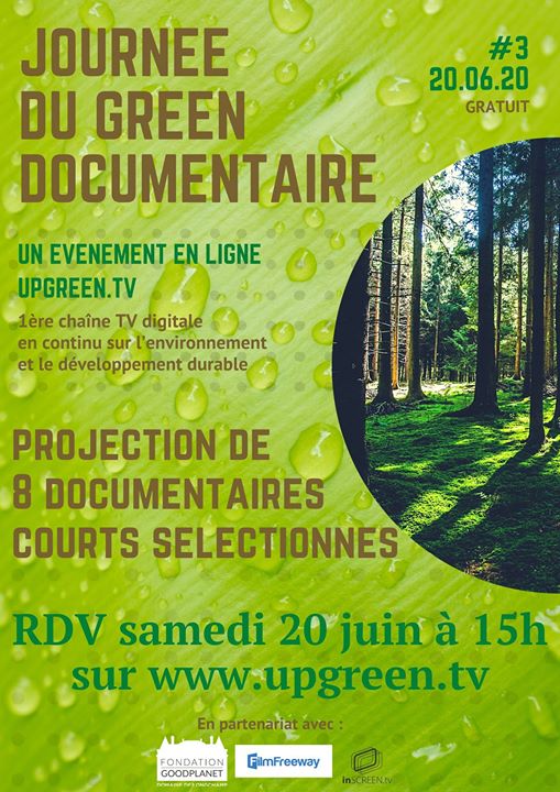 Affiche du festival Journée du Green Documentaire Upgreen TV