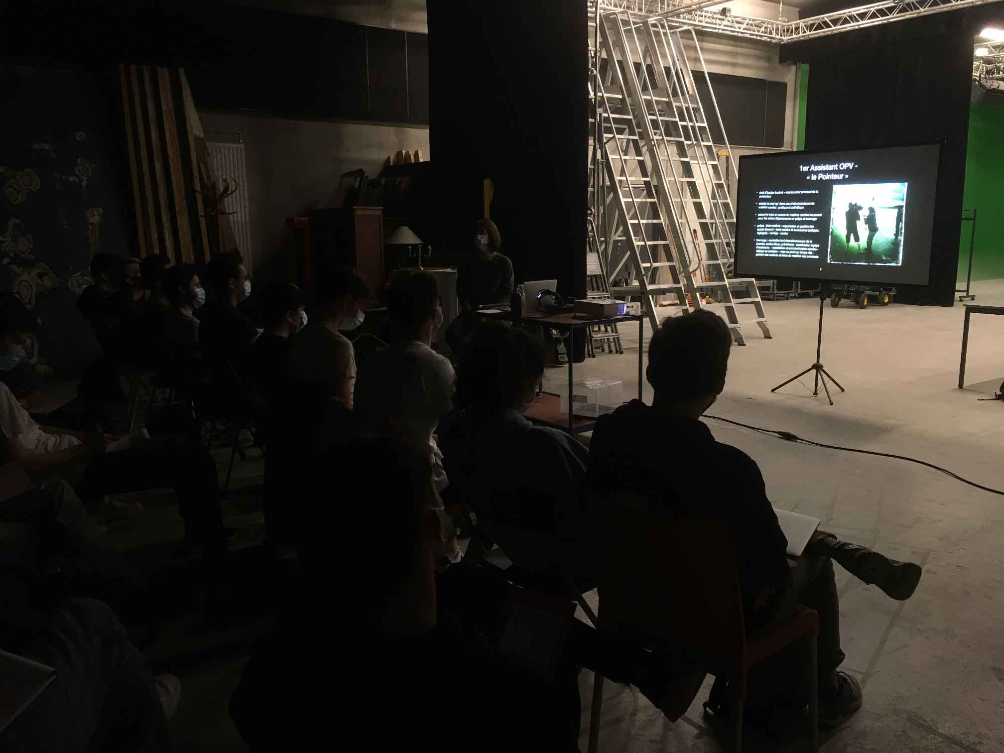 Noémie commissaire en workshop à Cinécréatis nantes