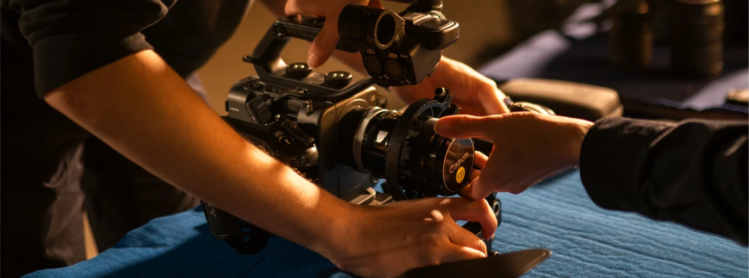 Matériel de tournage cinéma, Camera et objectifs pour film