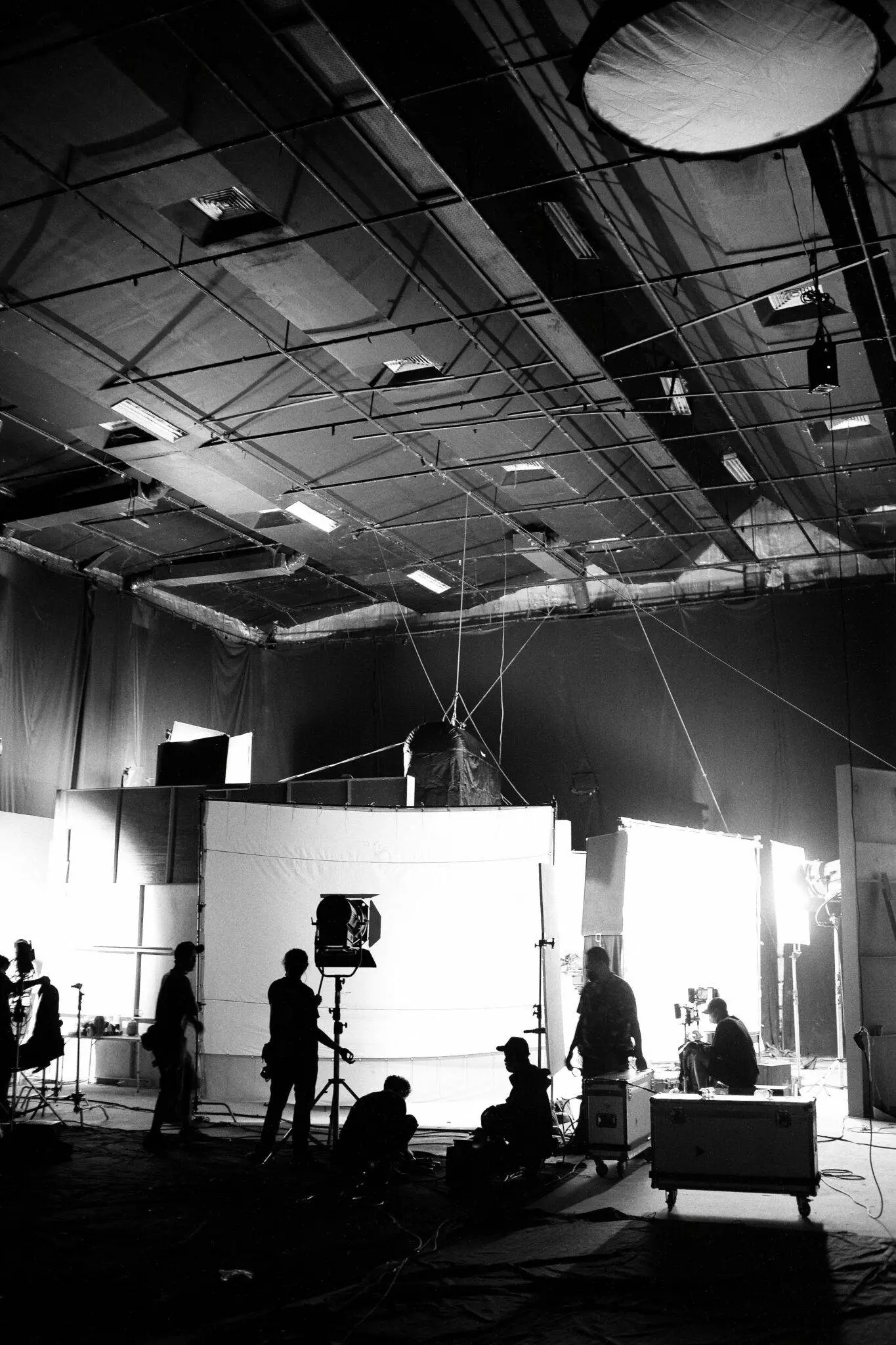 equipe machiniste sur tournage