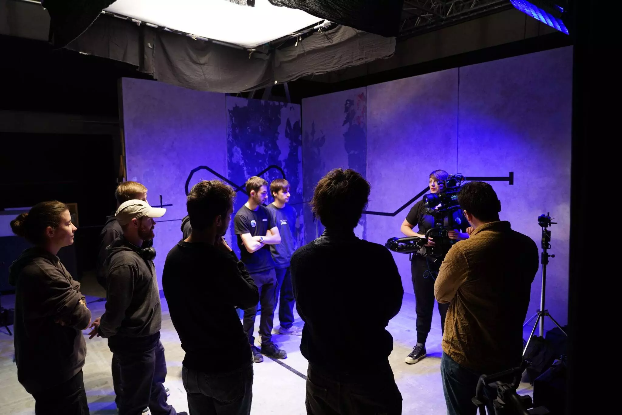 étudiant qui participe à un stage de cinéma