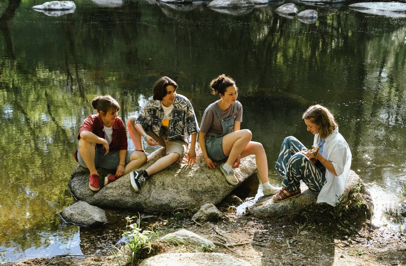 le lit de la rivière