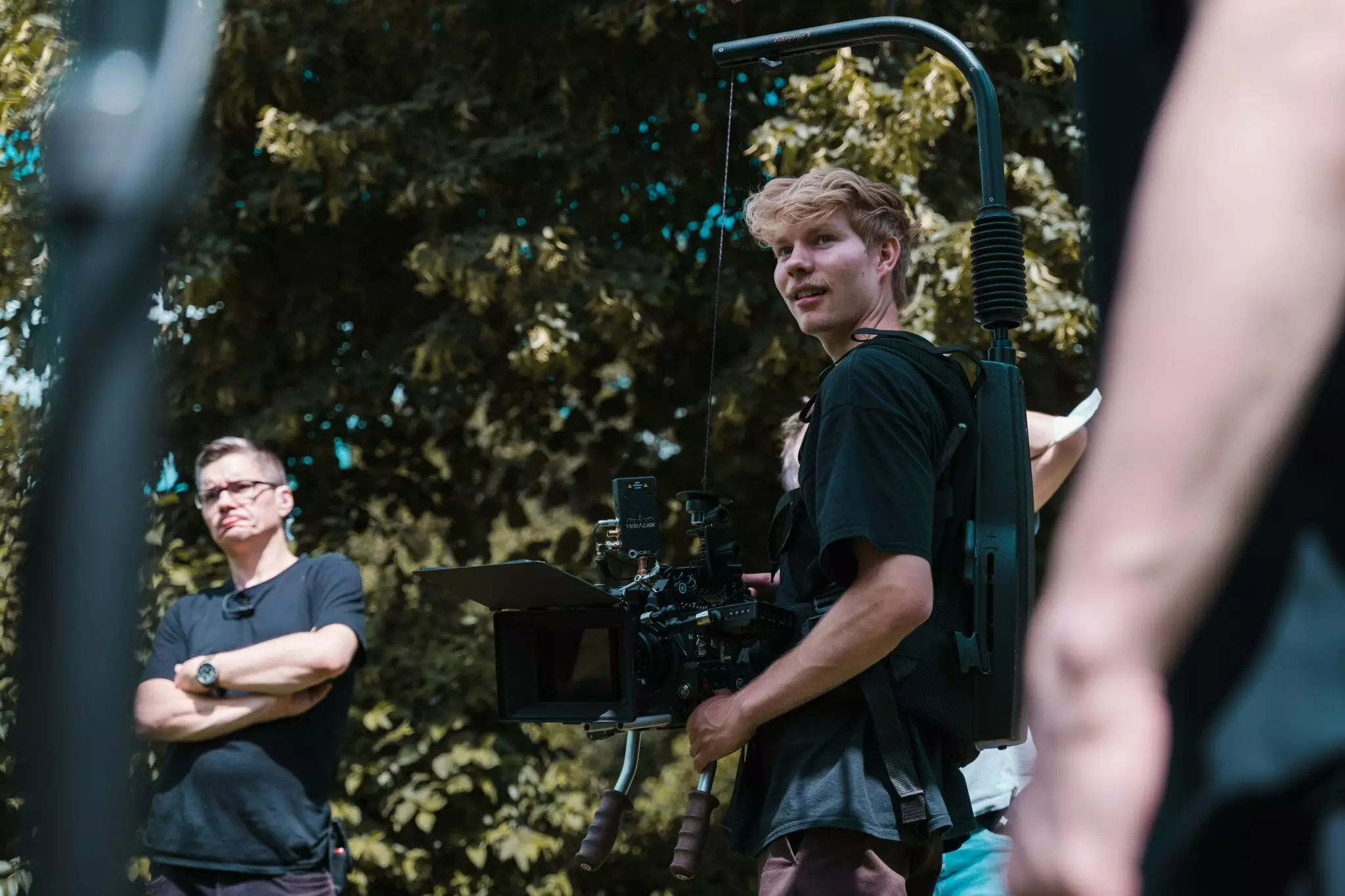tournage de film en extérieur